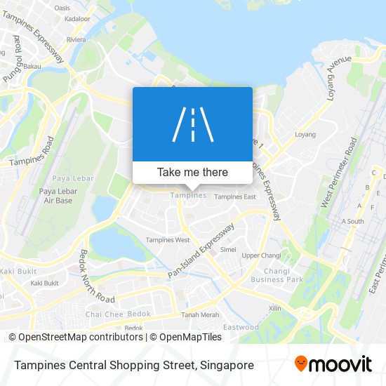 Tampines Central Shopping Street map