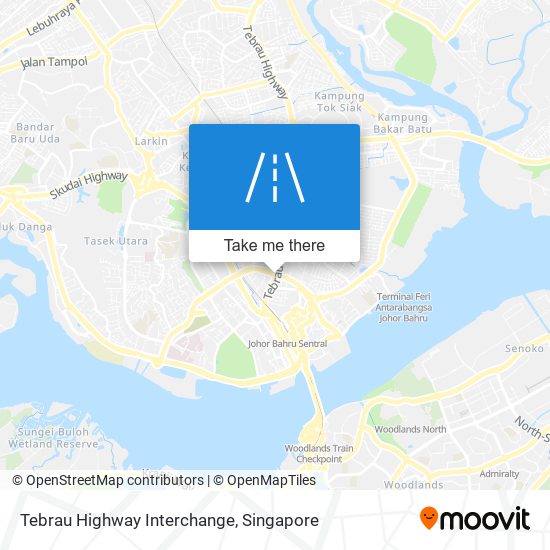 Tebrau Highway Interchange map