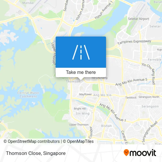 Thomson Close map