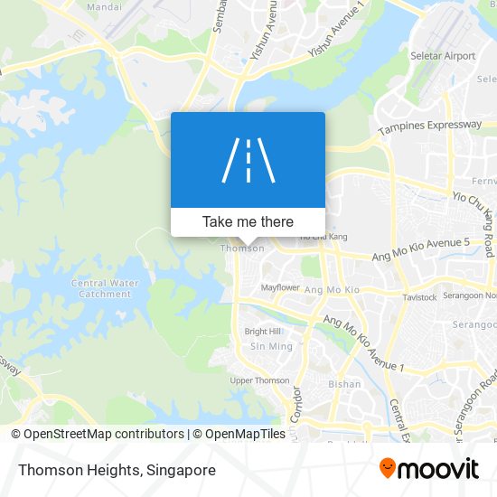 Thomson Heights map