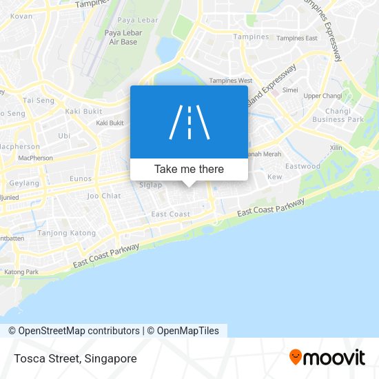 Tosca Street map