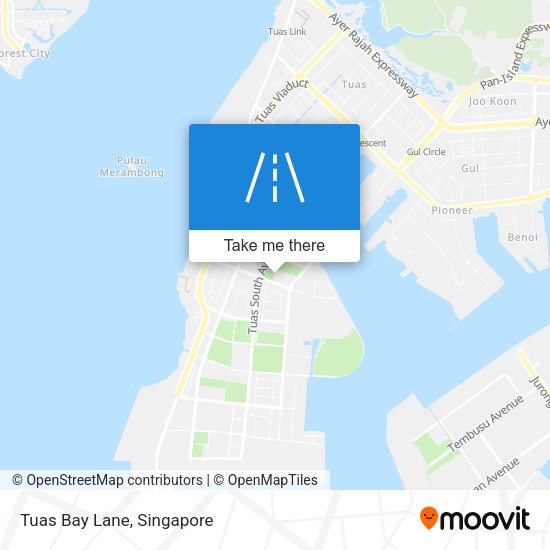 Tuas Bay Lane map