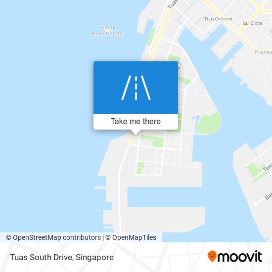 Tuas South Drive map