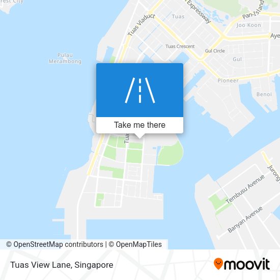 Tuas View Lane map