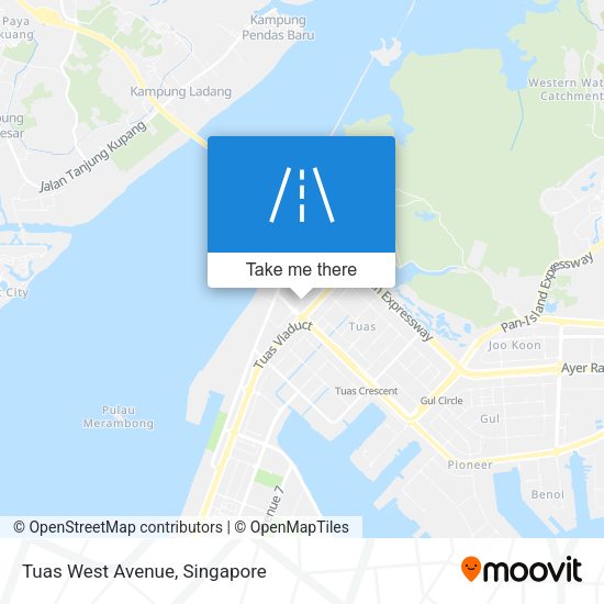 Tuas West Avenue map