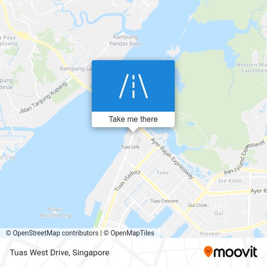 Tuas West Drive map