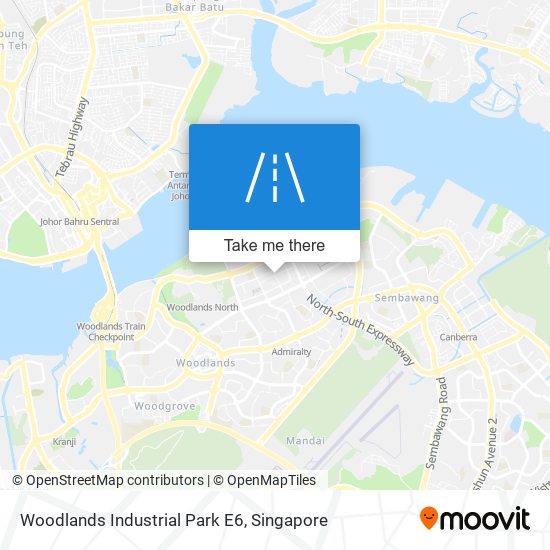 Woodlands Industrial Park E6 map
