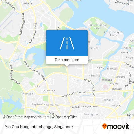 Yio Chu Kang Interchange map