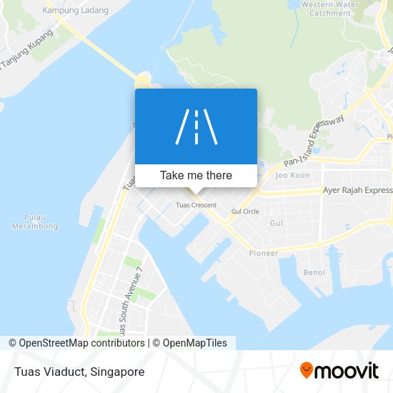 Tuas Viaduct map