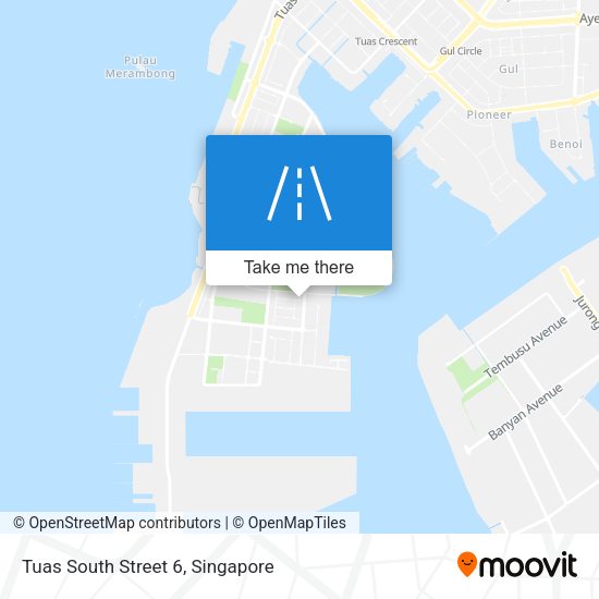 Tuas South Street 6 map