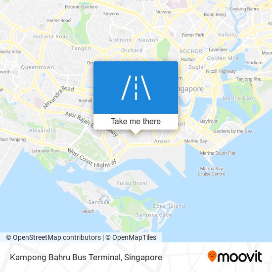 Kampong Bahru Bus Terminal map