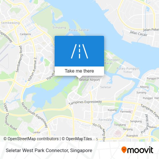 Seletar West Park Connector map