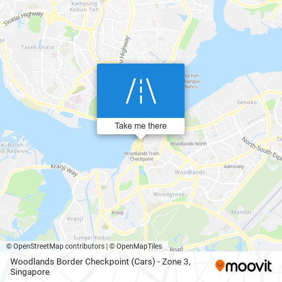Woodlands Border Checkpoint (Cars) - Zone 3地图