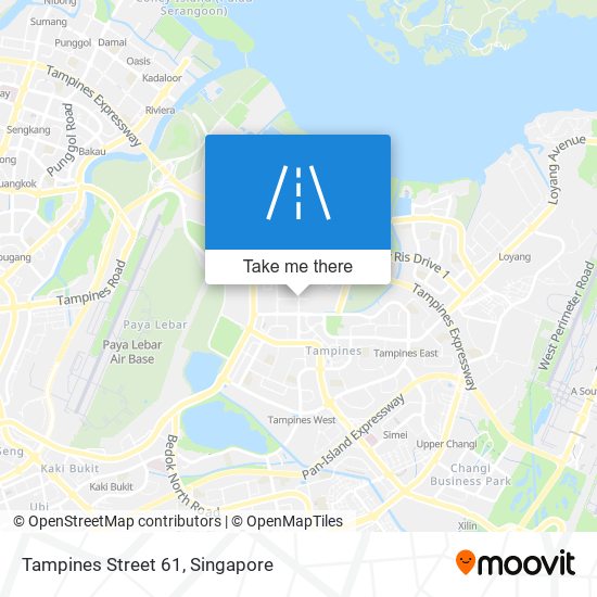 Tampines Street 61 map