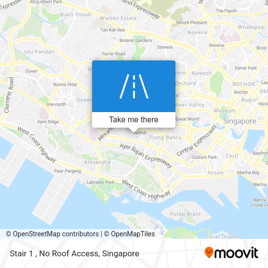 Stair 1 , No Roof Access map
