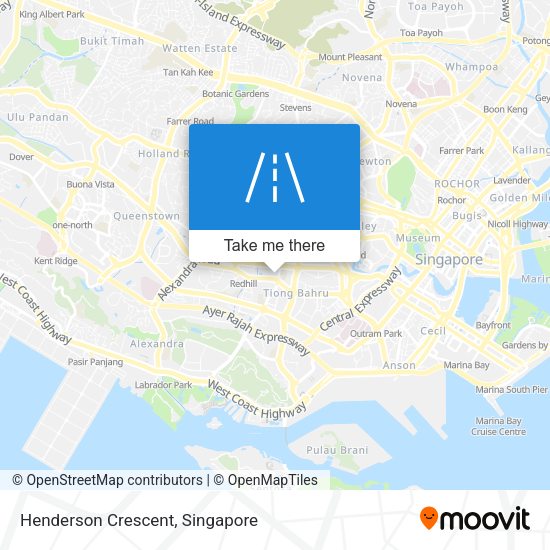 Henderson Crescent map