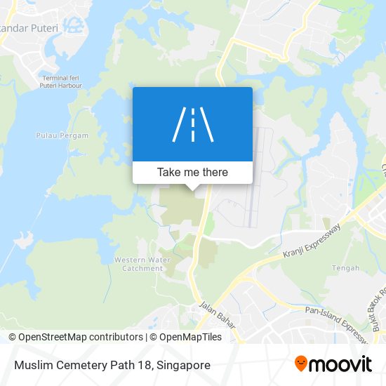 Muslim Cemetery Path 18 map