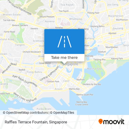 Raffles Terrace Fountain map