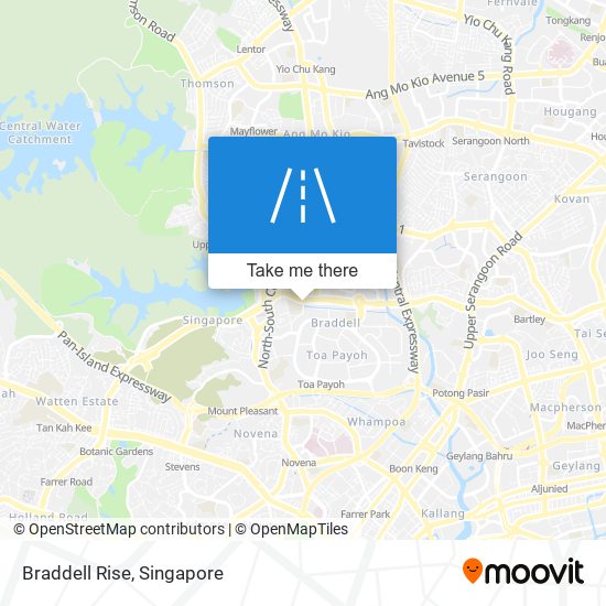 Braddell Rise map