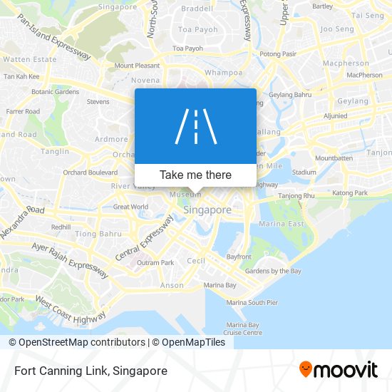 Fort Canning Link map