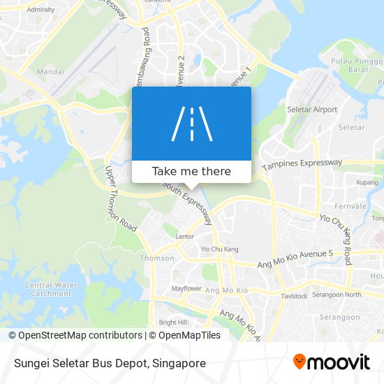 Sungei Seletar Bus Depot map