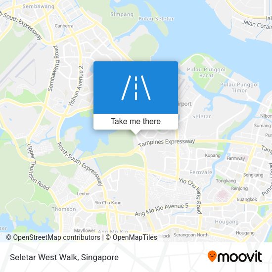 Seletar West Walk map