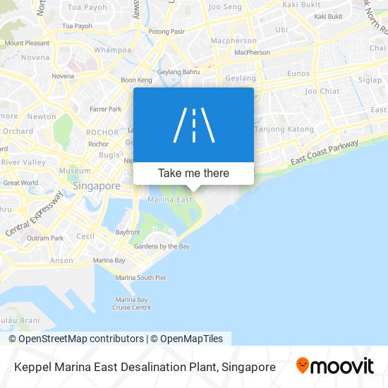 Keppel Marina East Desalination Plant map