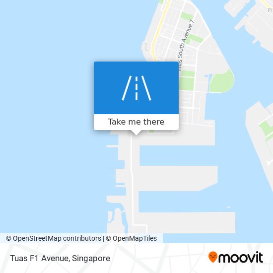 Tuas F1 Avenue map