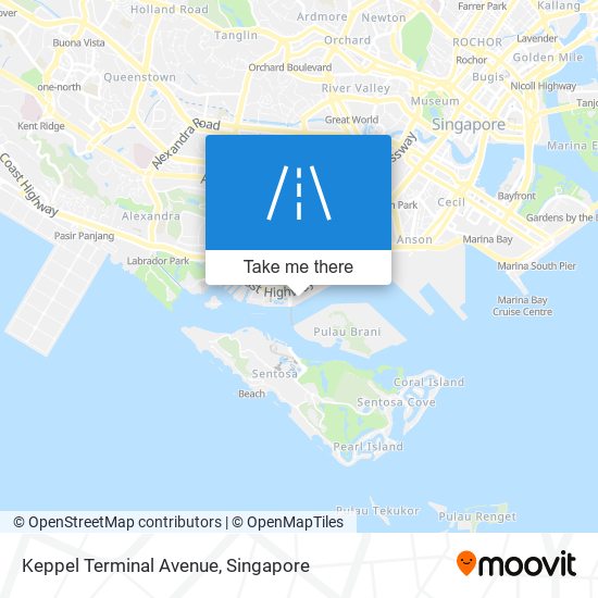 Keppel Terminal Avenue map