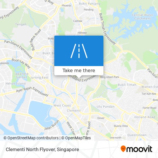 Clementi North Flyover map