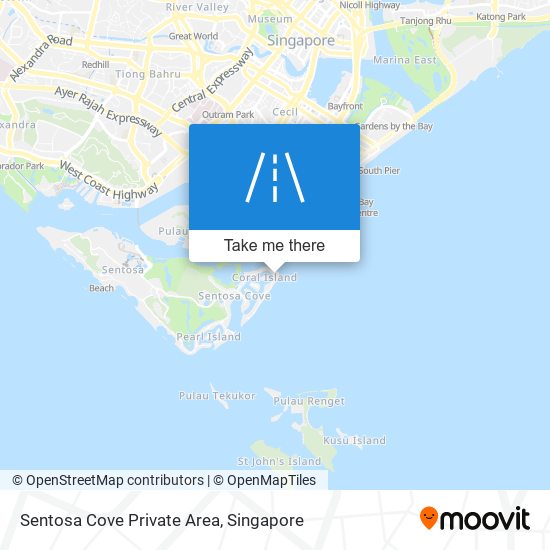 Sentosa Cove Private Area地图