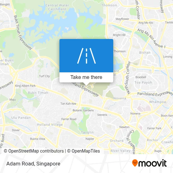 How to get to Adam Road, Singapore by bus or metro?