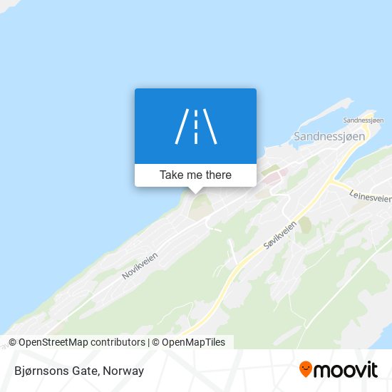 Bjørnsons Gate map