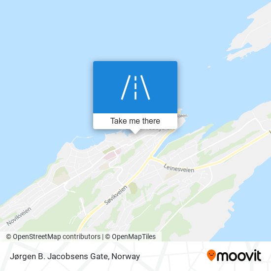 Jørgen B. Jacobsens Gate map