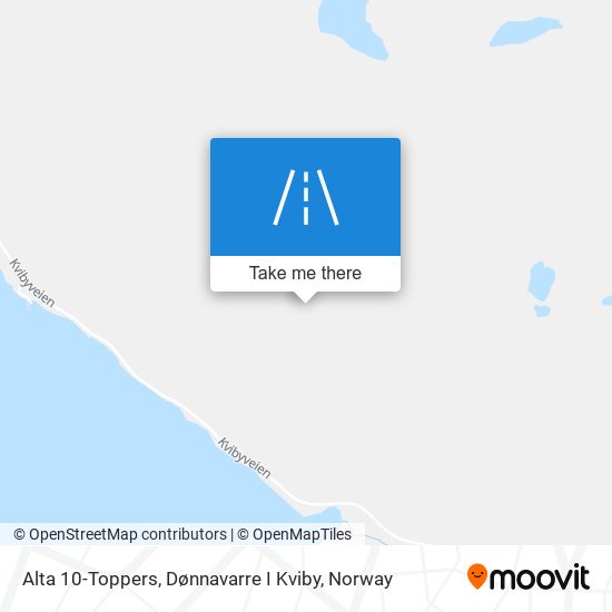 Alta 10-Toppers, Dønnavarre I Kviby map