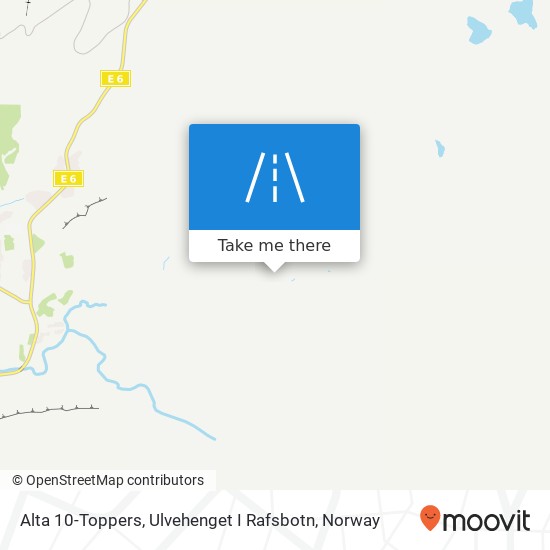 Alta 10-Toppers, Ulvehenget I Rafsbotn map