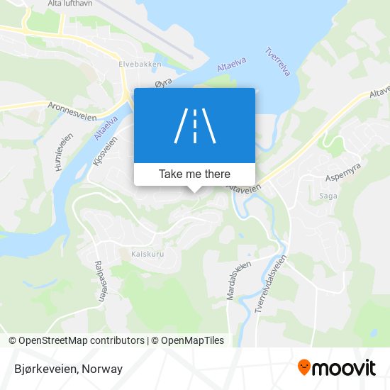 Bjørkeveien map