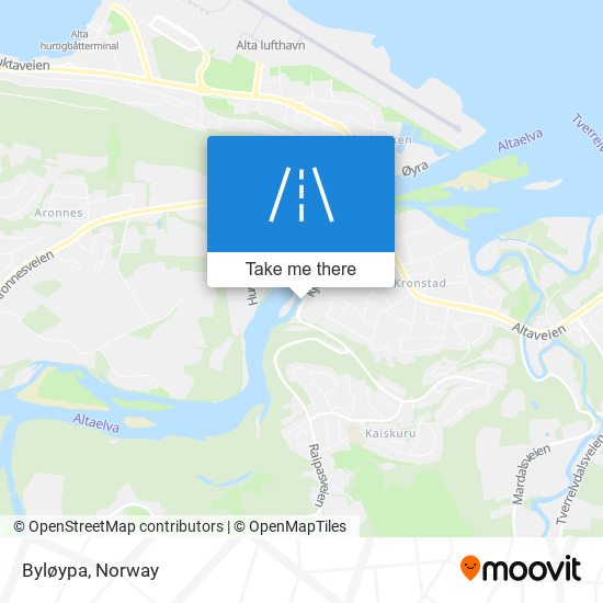 Byløypa map
