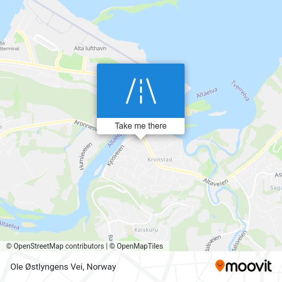 Ole Østlyngens Vei map
