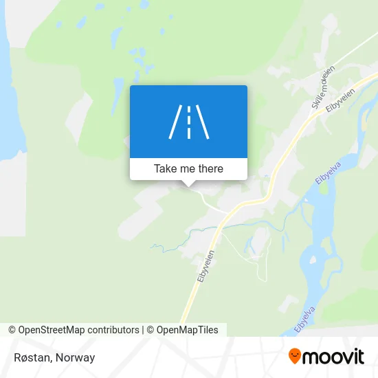 Røstan map