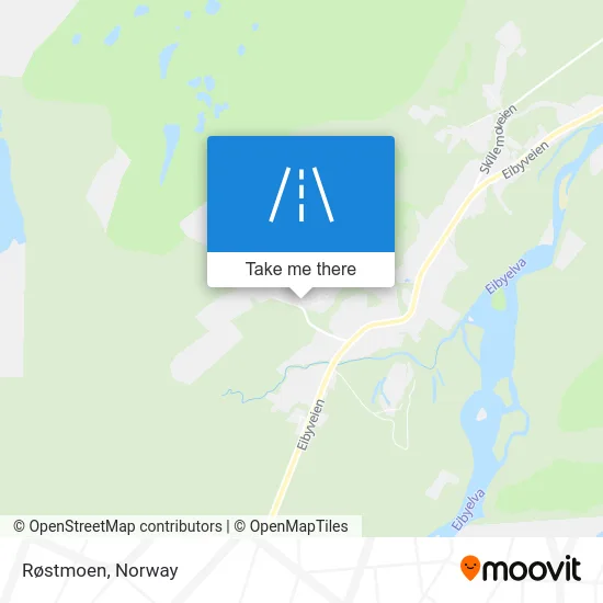 Røstmoen map