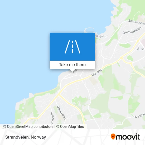 Strandveien map