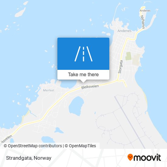 Strandgata map