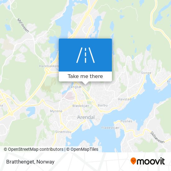 Bratthenget map