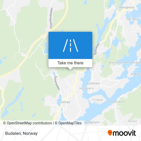 Budalen map