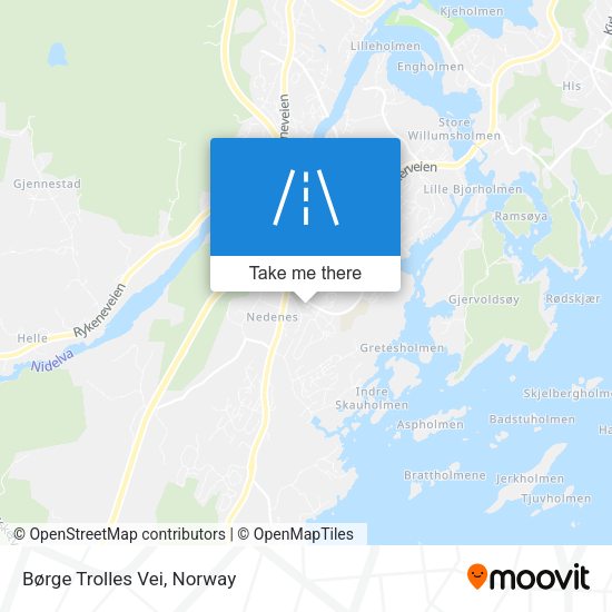 Børge Trolles Vei map