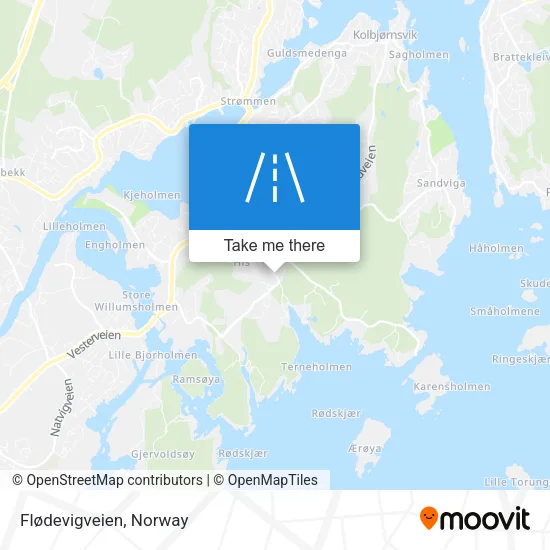 Flødevigveien map