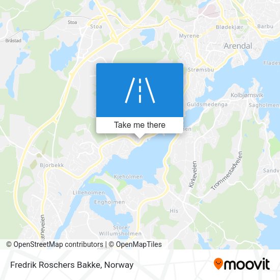 Fredrik Roschers Bakke map