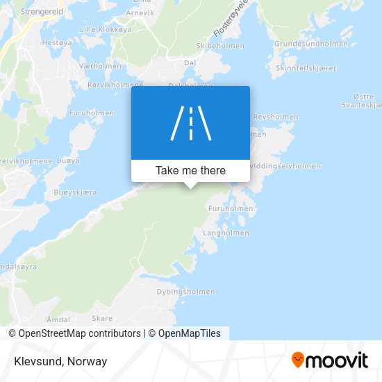 Klevsund map