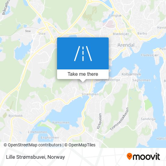 Lille Strømsbuvei map